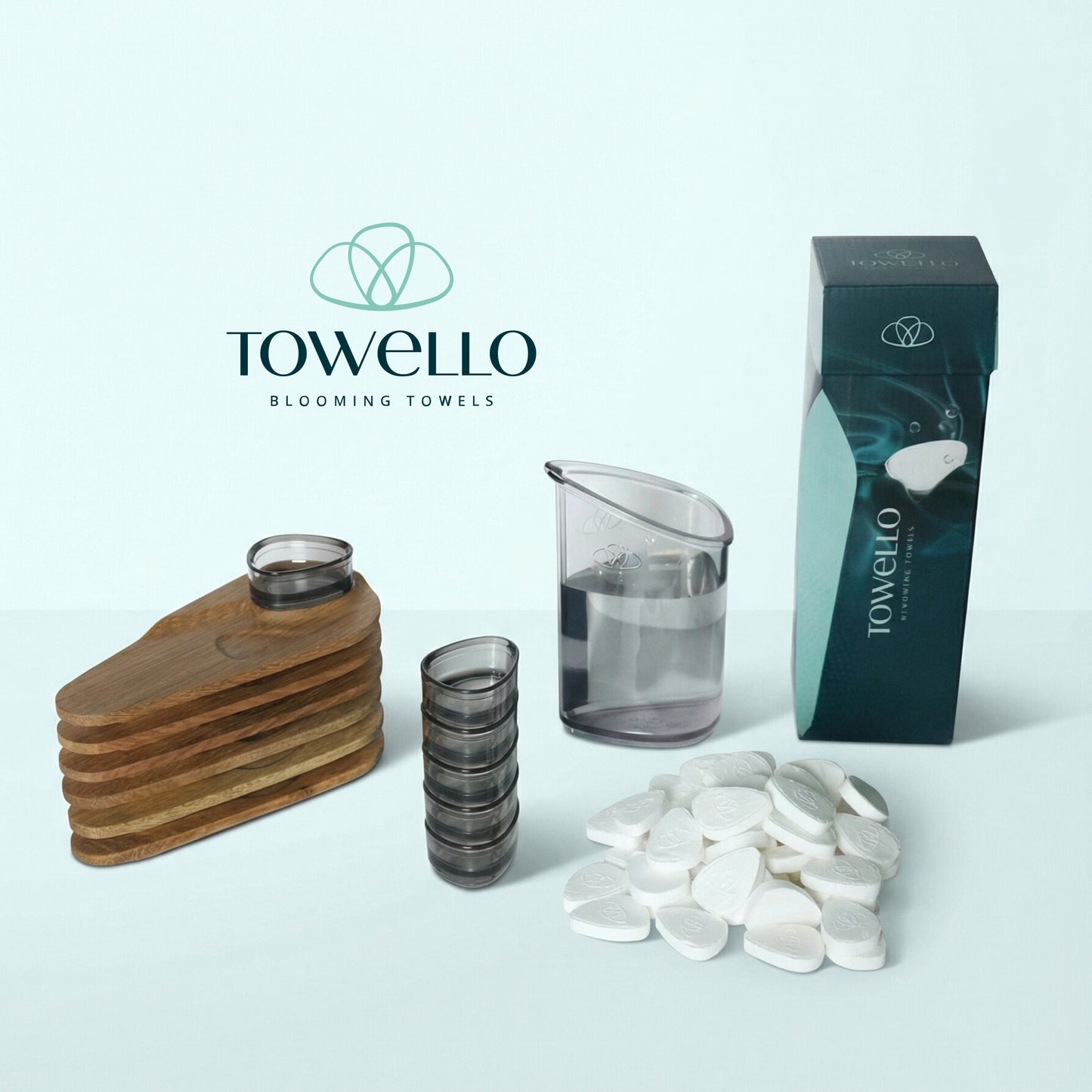 TOWELLO Curve 6er Home Set Holz